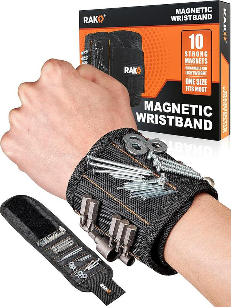 RAK Magnetic Wristband for Holding Screws, Nails and Drill Bits for Men